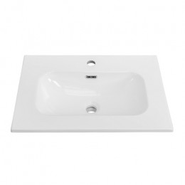 Cezares Тумба с раковиной Eco Cer-N 60 bianco opaco CZR-8073-60 ручки сатин