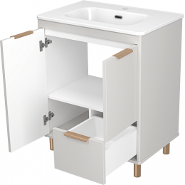 Brevita Тумба с раковиной Risacca Crema 70 серая