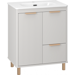 Brevita Тумба с раковиной Risacca Crema 70 серая