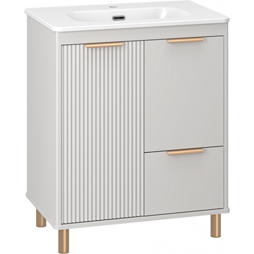 Brevita Тумба с раковиной Risacca Crema 70 серая