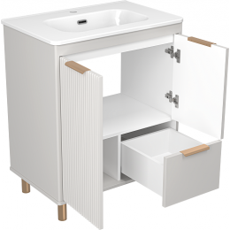 Brevita Тумба с раковиной Risacca Crema 70 серая