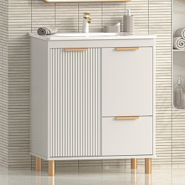 Brevita Тумба с раковиной Risacca Crema 70 серая