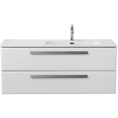 Cezares Тумба с раковиной Eco Cer-N 120 R bianco lucido CZR-8095-120-R ручки серые