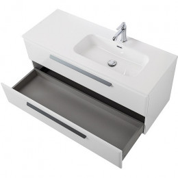 Cezares Тумба с раковиной Eco Cer-N 120 R bianco lucido CZR-8095-120-R ручки серые