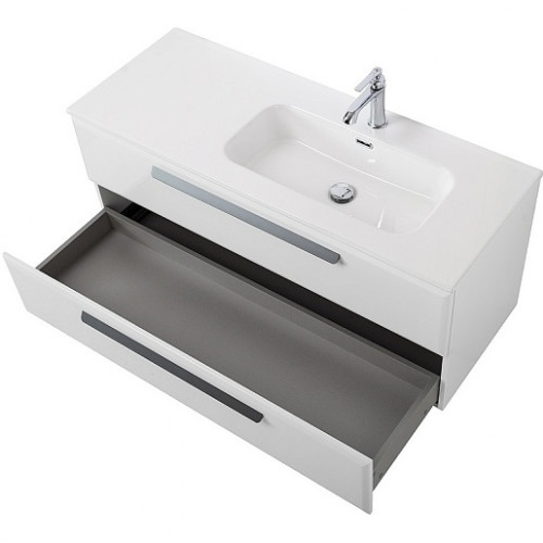 Cezares Тумба с раковиной Eco Cer-N 120 R bianco lucido CZR-8095-120-R ручки серые