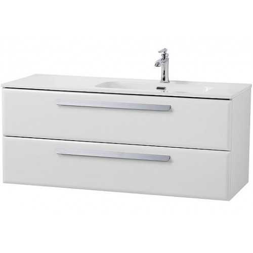Cezares Тумба с раковиной Eco Cer-N 120 R bianco lucido CZR-8095-120-R ручки серые