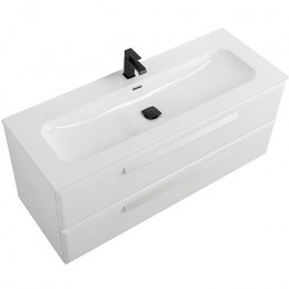 Cezares Тумба с раковиной Eco Cer-N 120 bianco opaco CZR-8073-120 ручки сатин