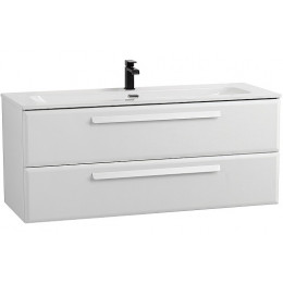Cezares Тумба с раковиной Eco Cer-N 120 bianco opaco CZR-8073-120 ручки сатин