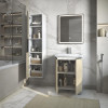 Vigo Тумба с раковиной Yuma 600-2-0 белый/дуб давос