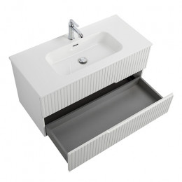 Cezares Тумба с раковиной Duet-N 100 подвесная Bianco Opaco с раковиной CZR-8095-100