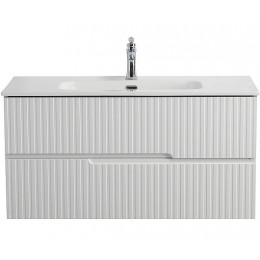 Cezares Тумба с раковиной Duet-N 100 подвесная Bianco Opaco с раковиной CZR-8095-100