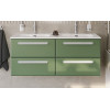 Cezares Тумба с раковиной Eco Cer-N 120 с 4 ящиками фисташковый софт CZR-8095-120-2 ручки сатин