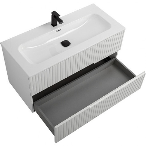 Cezares Тумба с раковиной Duet 100 подвесная CZR-8073-100 bianco lucido