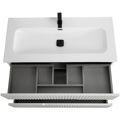 Cezares Тумба с раковиной Duet 100 подвесная CZR-8073-100 bianco lucido