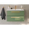 Cezares Тумба с раковиной Eco Cer-N 80 фисташковый софт CZR-8095-80 ручки сатиновое золото