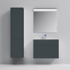 Am.Pm Тумба с раковиной Inspire 2.0 80 графит матовый