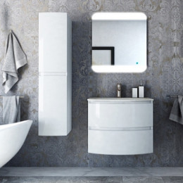 Cezares Тумба с раковиной Vague 70 bianco lucido