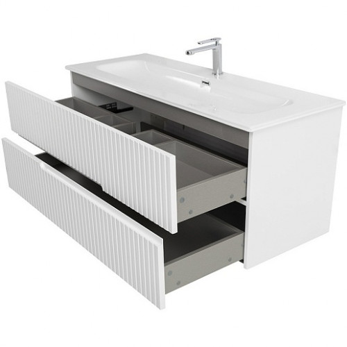 Cezares Тумба с раковиной Duet 120 подвесная CZR-8073-120 bianco lucido