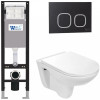 Подвесной унитаз с инсталляцией Weltwasser Amberg 350 / Baarbach 004 GL-WT / Amberg RD-BL 10000012284 белый глянец