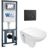 Подвесной унитаз с инсталляцией WeltWasser Marberg 410 / Baarbach 004 GL-WT / MAR 410 RD MT-BL 10000010356 белый глянец