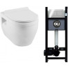 Унитаз с инсталляцией Aquanet Glide-W/886668SLOO 316710 белый