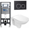 Подвесной унитаз с инсталляцией Weltwasser Amberg 506 / Baarbach 004 GL-WT / Amberg RD-BL 10000006767 белый глянец