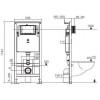 Подвесной унитаз с инсталляцией Weltwasser Amberg 506 / Baarbach 004 GL-WT / Amberg RD-BL 10000006767 белый глянец