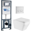 Подвесной унитаз с инсталляцией WeltWasser Marberg 410 / Hofbach 041 GL-WT / MAR 410 SE GL-WT 10000011679 белый глянец