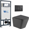 Подвесной унитаз с инсталляцией Weltwasser Marberg 507 / Gelbach 043 MT-GR  / MAR 507 SE MT-BL 10000012047 серый матовый