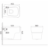Унитаз Creo Lyon LY1100 + LY1001 (UF5230S) белый