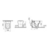 Приставной унитаз Vitra Zentrum 5788B003-0075