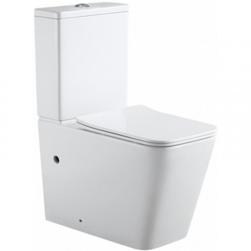 Чаша напольного унитаза Aquanet Rimless Tavr 2.0 C1 243542 с сидением Soft Close-SLIMSEAT