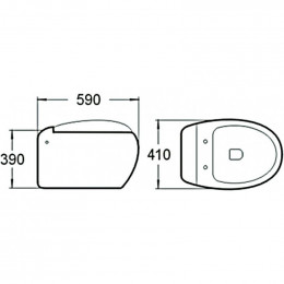 Унитаз подвесной SantiLine SL-5001