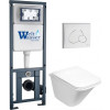 Подвесной унитаз с инсталляцией WeltWasser Marberg 410 / Rotbach 004 GL-WT / MAR 410 RD GL-WT 10000010974 белый глянцевый