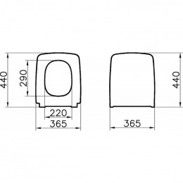 Сиденье для унитаза VitrA Metropole 122-003-009 тонкое, микролифт
