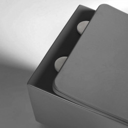 Унитаз подвесной Vincea Q-Line VT1-12MA с сиденьем soft-close антрацит матовый
