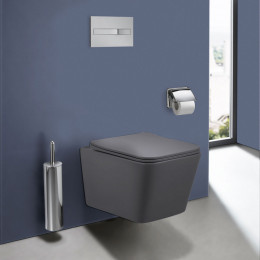 Унитаз подвесной Vincea Q-Line VT1-12MA с сиденьем soft-close антрацит матовый
