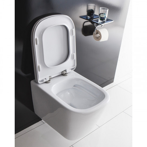 Унитаз подвесной BelBagno Albano BB120CHR/BB120SC с сиденьем Микролифт