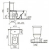 Унитаз напольный Vitra Serenada 9722B003-7204 с деревянным сиденьем