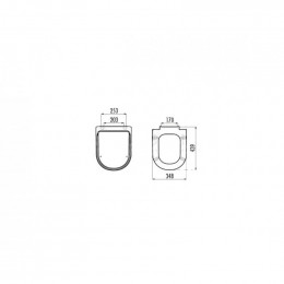 Крышка для унитаза Creavit Spark дуропласт KC2060.00 белый