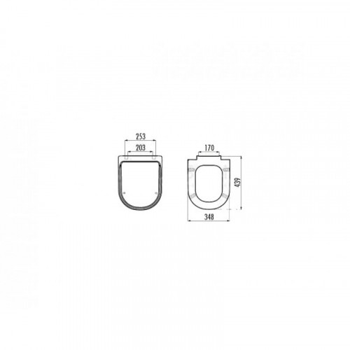 Крышка для унитаза Creavit Spark дуропласт KC2060.00 белый