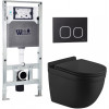 Подвесной унитаз с инсталляцией WeltWasser Amberg 506 ST / Heimbach 043 MT-BL / Amberg RD-BL 10000012241 черный матовый