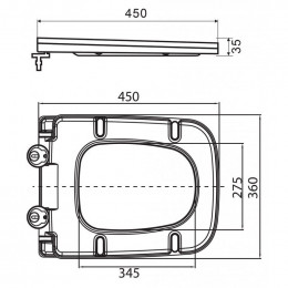 Сиденье для унитаза BelBagno Ardente-c BB3202SC-MB с микролифтом черный матовый
