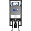 Подвесной унитаз с инсталляцией WeltWasser Amberg 497 / Merzbach 041 XL MT-BL / Amberg RD-CR 10000010934 черный матовый