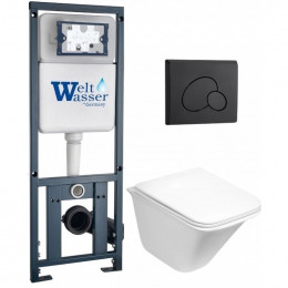 Подвесной унитаз с инсталляцией WeltWasser Marberg 410 / Rotbach 004 GL-WT / MAR 410 RD MT-BL 10000010975 белый глянцевый