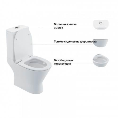 Унитаз-компакт Iddis Edifice Rimless EDIRDSEi24 безободковый