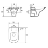 Подвесной унитаз с инсталляцией комплект Grohe 5 в 1 Carina Clean On 39777000