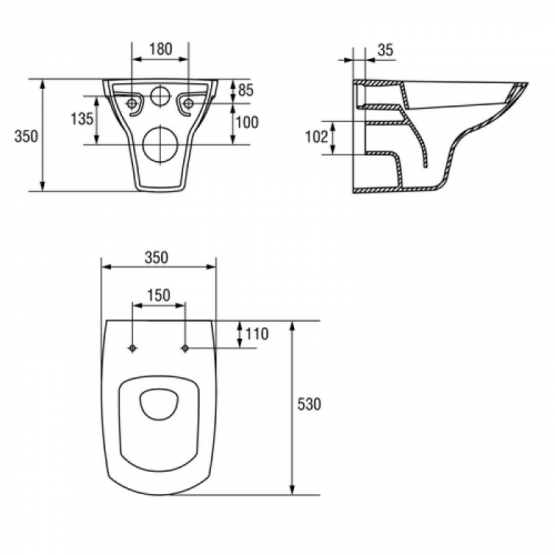 Подвесной унитаз с инсталляцией комплект Grohe 5 в 1 Carina Clean On 39777000