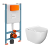 Унитаз с инсталляцией Vitra Mia Round 9873B003-7205 с сиденьем микролифт