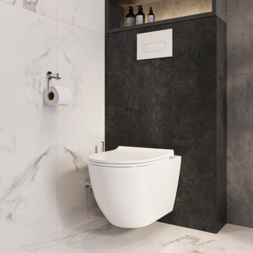 Унитаз с инсталляцией Vitra Mia Round 9873B003-7205 с сиденьем микролифт